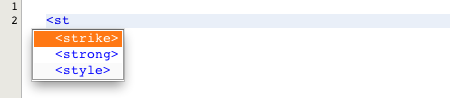 Native NetBeans HTML tag autocomplete