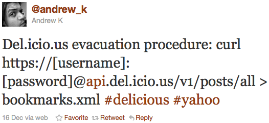 @ andrew_k's del.icio.us evacuation procedure