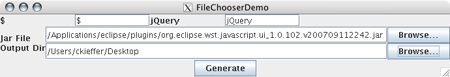 jQueryWTP file patch in X11